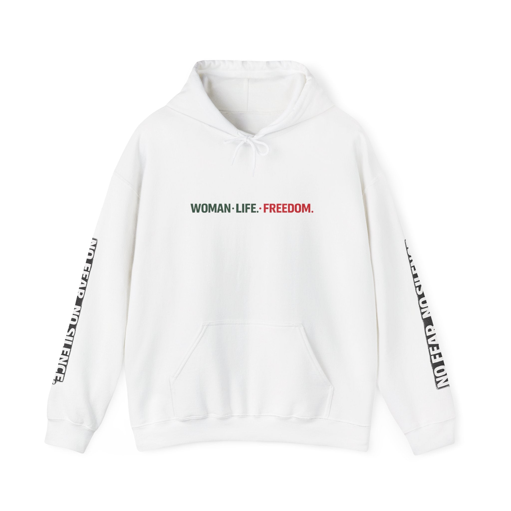 Freedom for Iran Hoodie — "Woman. Life. Freedom." Protest Sweatshirt
