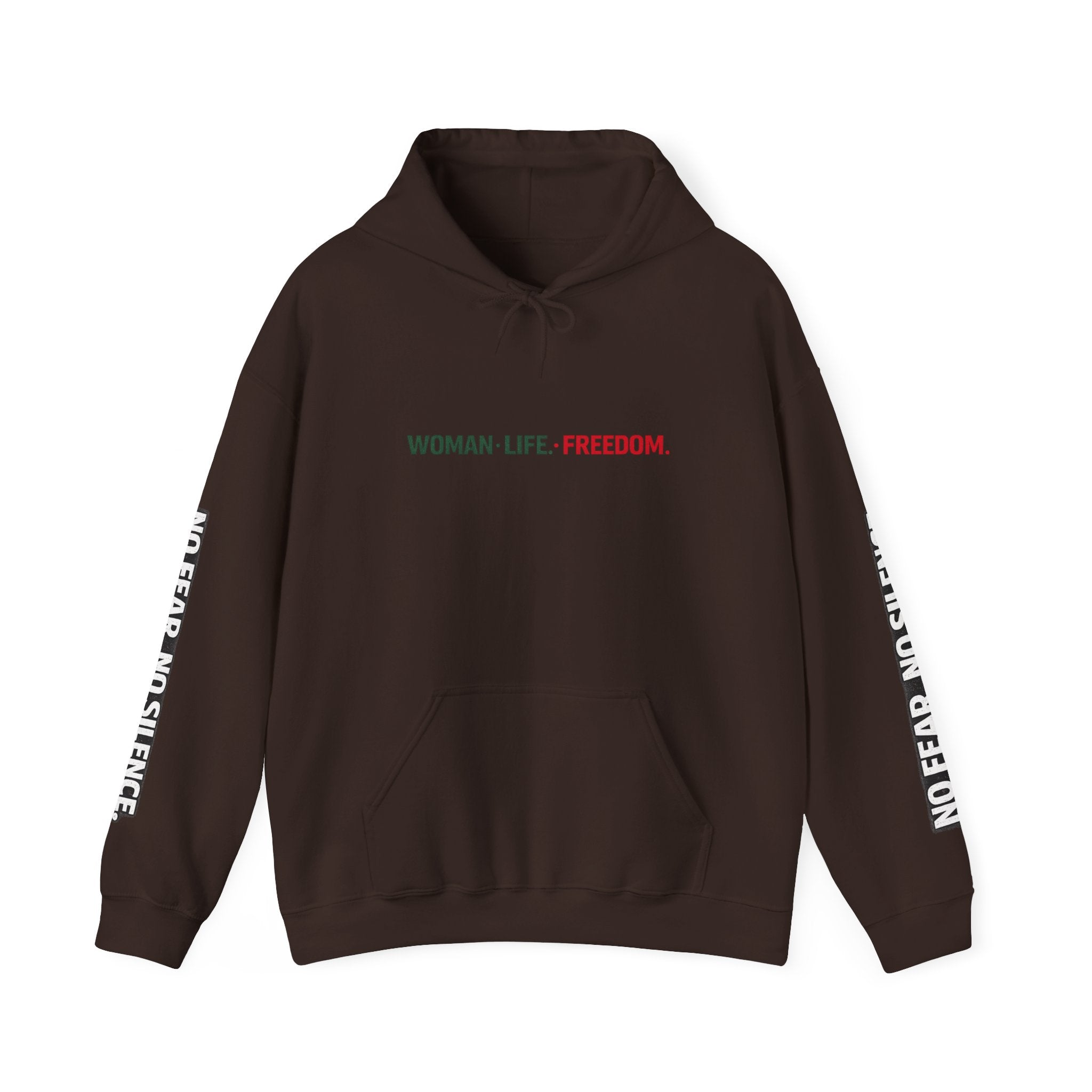 Freedom for Iran Hoodie — "Woman. Life. Freedom." Protest Sweatshirt