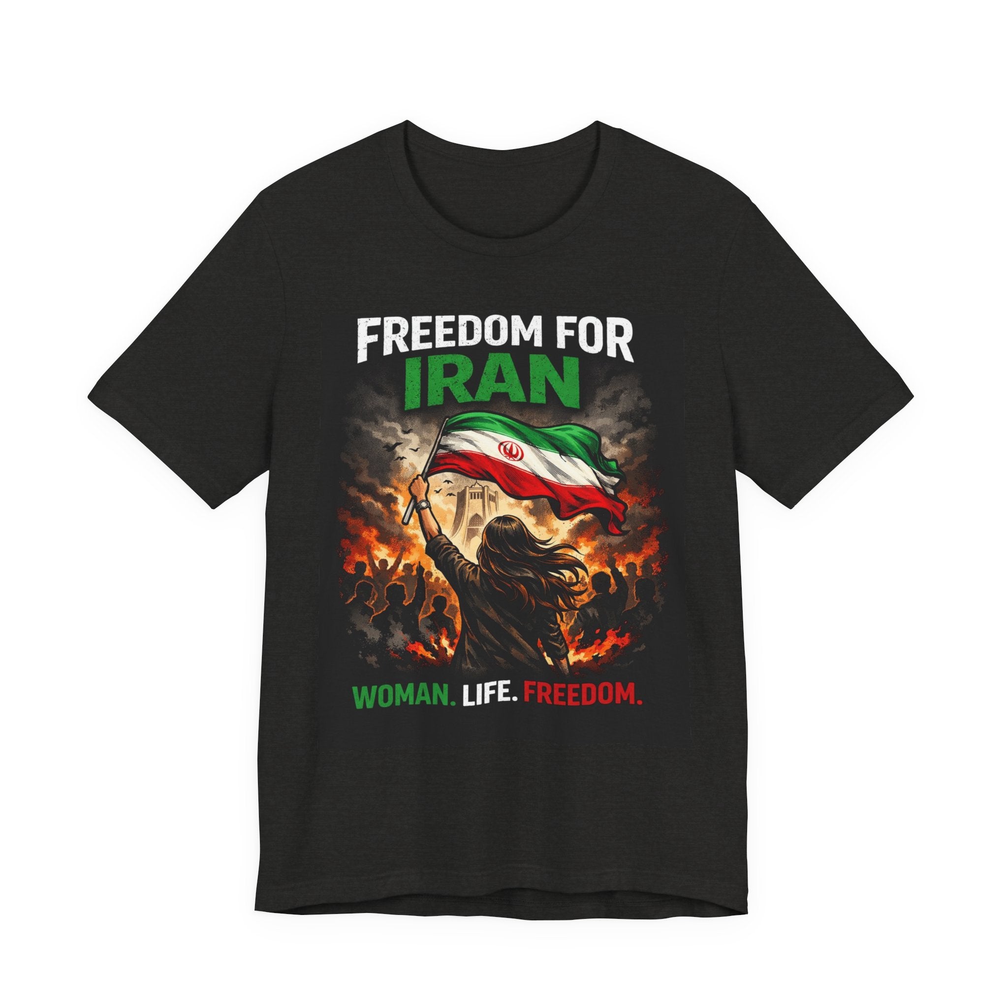Freedom for Iran T-Shirt — Woman. Life. Freedom. Protest Tee
