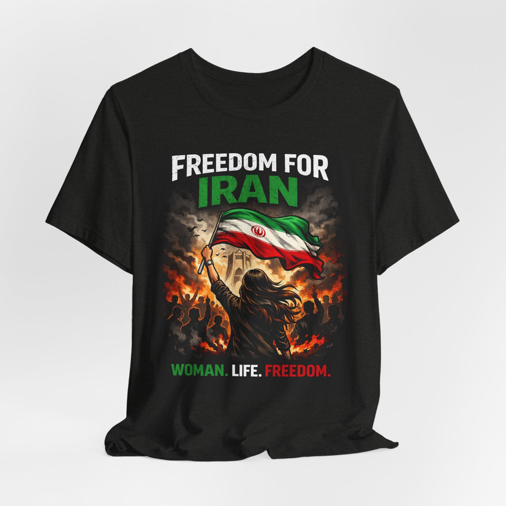Freedom for Iran T-Shirt — Woman. Life. Freedom. Protest Tee